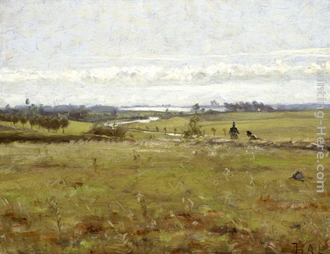 Hans Anderson Brendekilde Early Morning over the Marsh